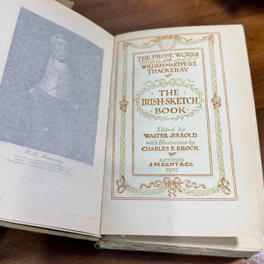 Early 1900s William Makepeace Thackeray Temple Edition Lot of 3 J M Dent Books